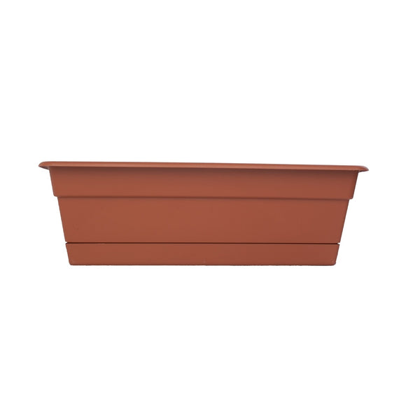 Bloem DCBT18-46 Dura Cotta Plant Window Box, Terra Cotta, 18"