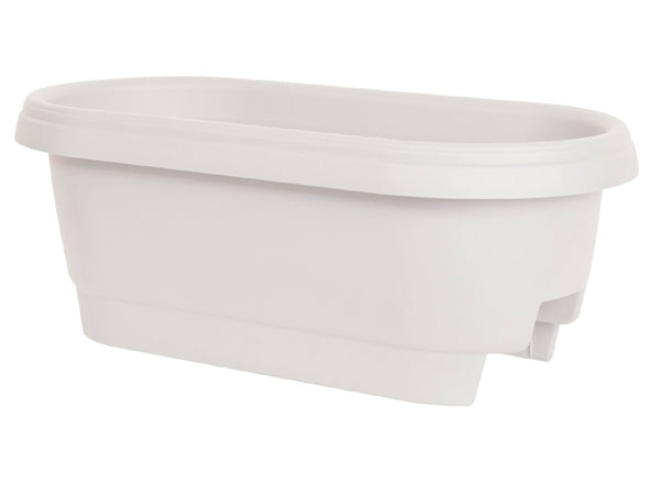 Bloem DR2409 Deck Railing Planter, White, 24 Inch