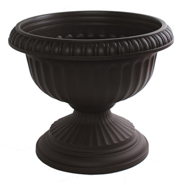 Bloem GU12-00 Grecian Urn Planter, Black, 12 Inch