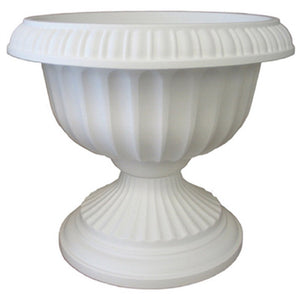 Bloem GU18-09 Grecian Urn Planter, Casper White, 18 Inch