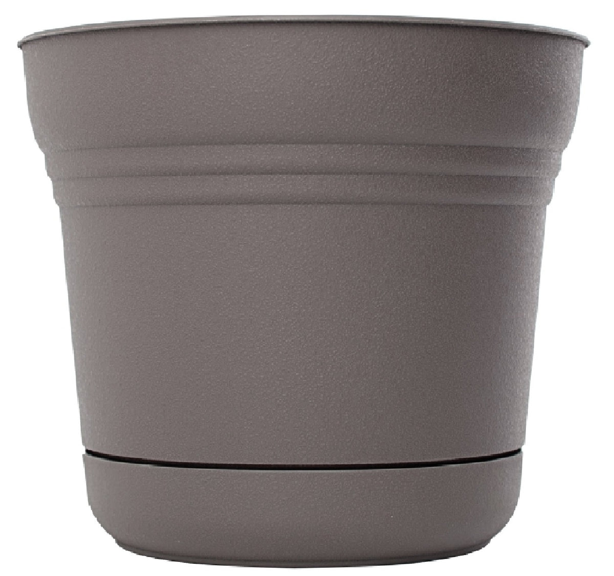 Bloem SP14908 Saturn Planter, 14 Inch, Charcoal, Plastic