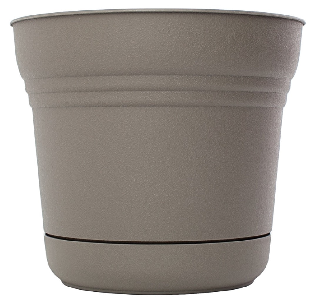 Bloem SP12908 Saturn Planter, Plastic, Peppercorn, 12 Inch