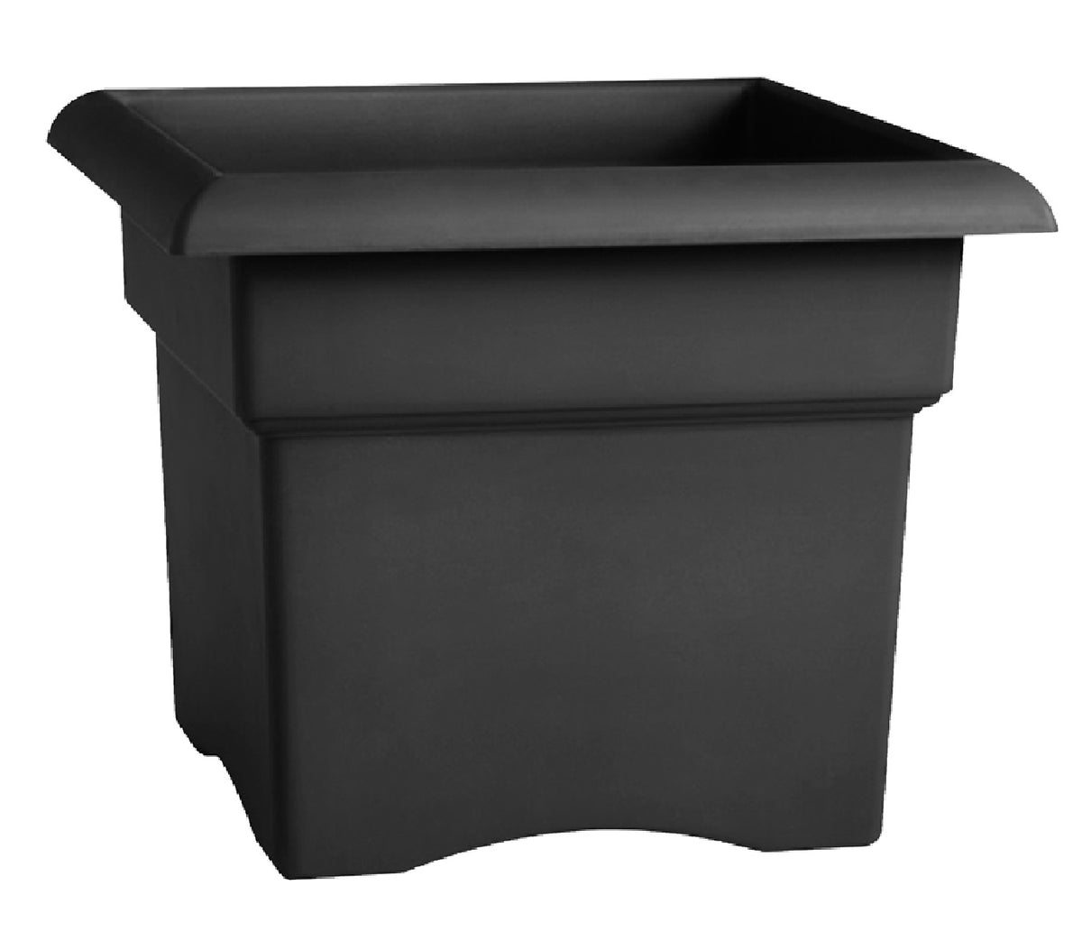 Bloem VER14908 Veranda Square Planter, Charcoal