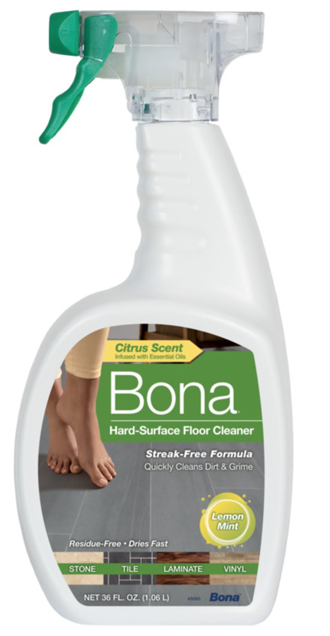 Bona WM700059014 Hard-Surface Floor Cleaner, Lemon Mint, 36 Ounce