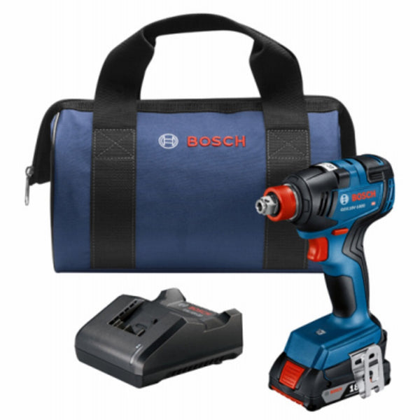 Bosch GDX18V-1800B12 Two-In-One Bit/Socket Impact Driver Kit, 18 Volt