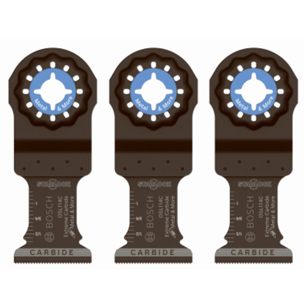 Bosch OSL114C-3 Starlock Oscillating Plunge Cut Blade, 1-1/4 Inch