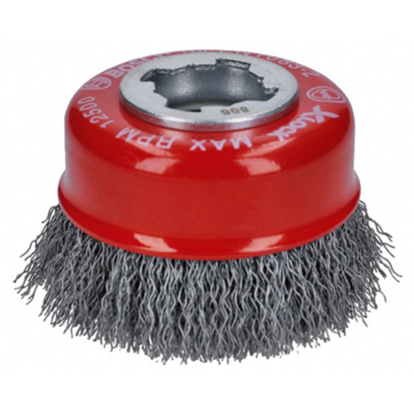Bosch WBX318 X-Lock Arbor Crimped Wire Cup Brush, Carbon Steel