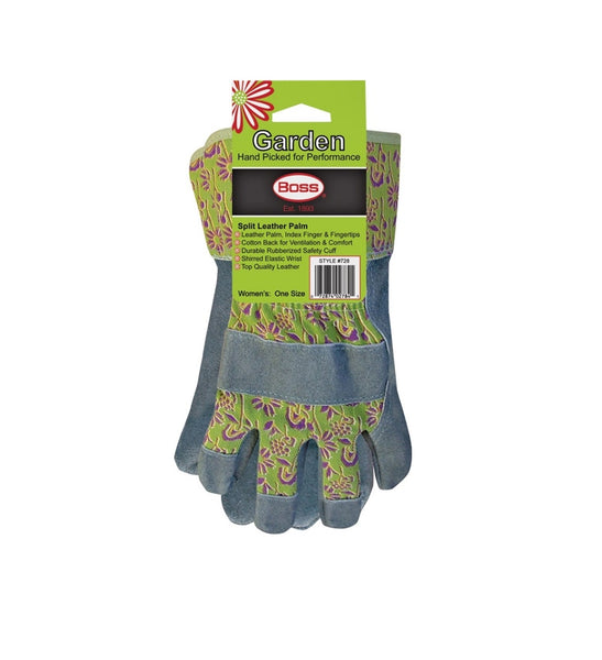 Boss 728 Ladies Split Leather Palm Glove, Assorted Color