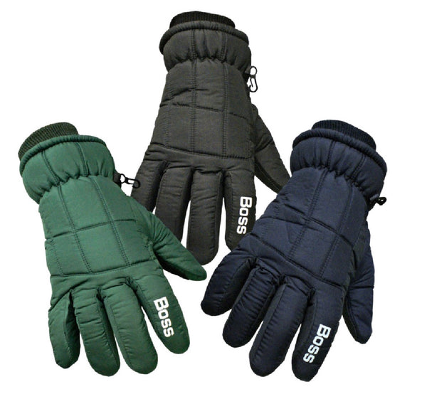 Boss 4232BL Insulated Skin Gloves, Black, Large