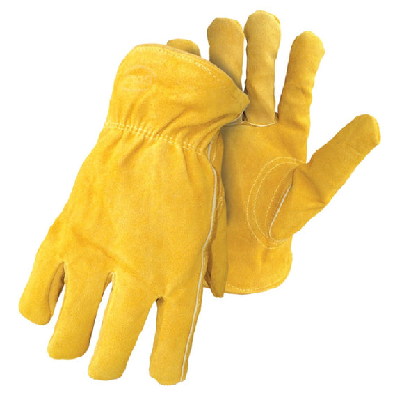 Boss 7186J Jumbo Split Deerskin Lined Gloves, X-Large, Yellow