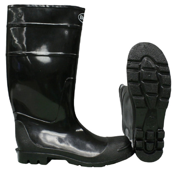 Boss 2KP200110 Knee Boots, Black, PVC Upper, 10 Inch