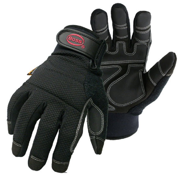 Boss 5203L Lined Padded Knuckle Utility Glove, Large