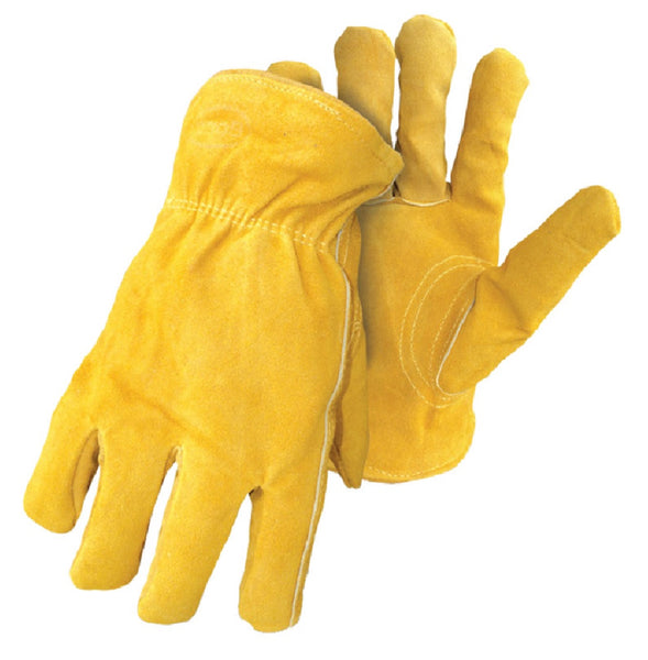 Boss 7186L Lined Split Deerskin Gloves, Large