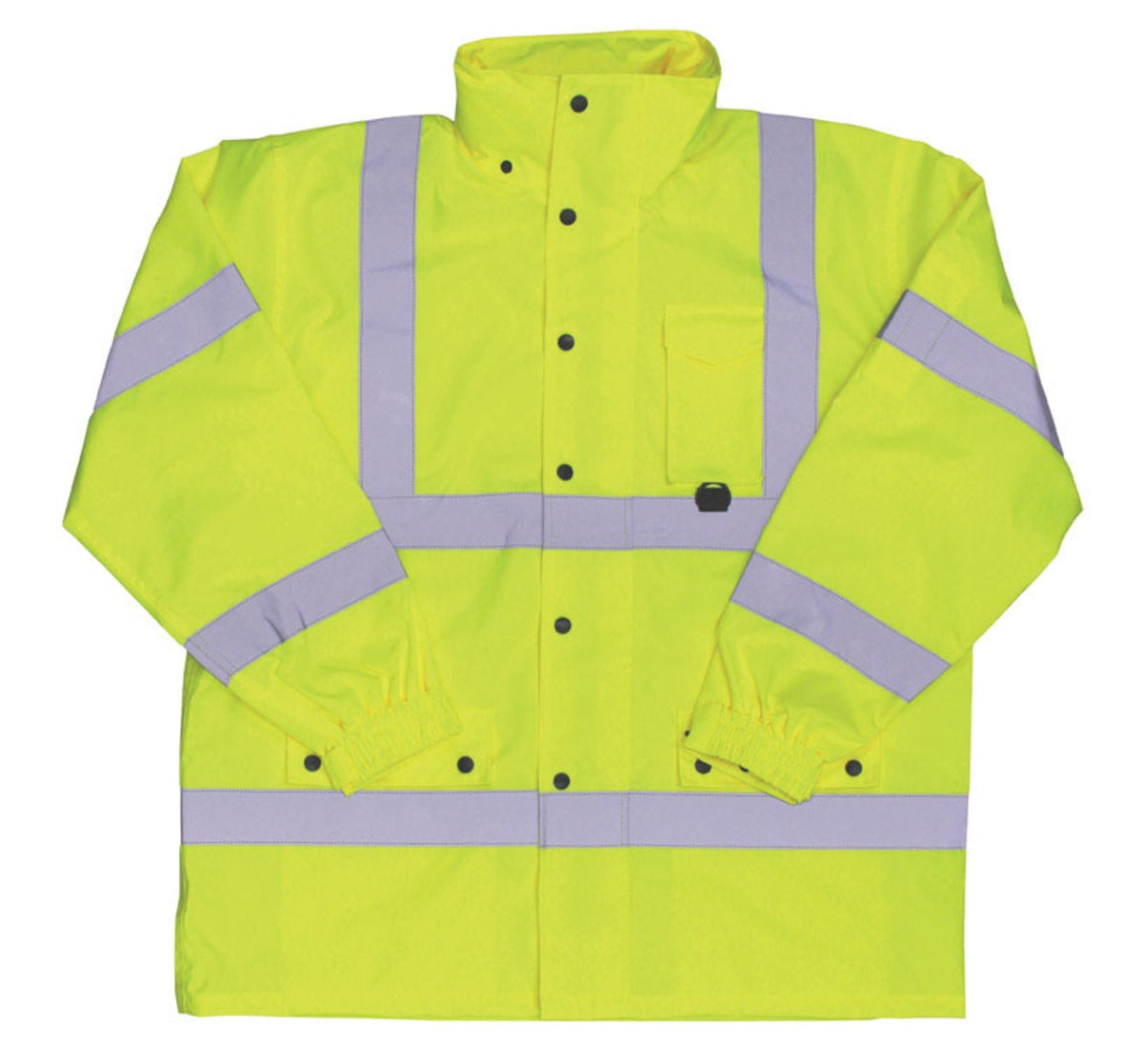 Boss 3NR6000M High Visibility Waterproof Lined Rain Jacket, Medium