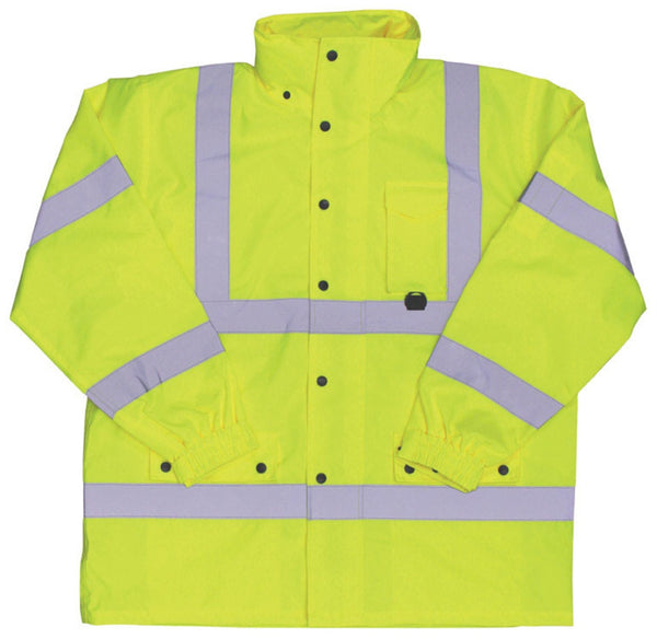 Boss 3NR60003X High Visibility Waterproof Rain Jacket, 3XL