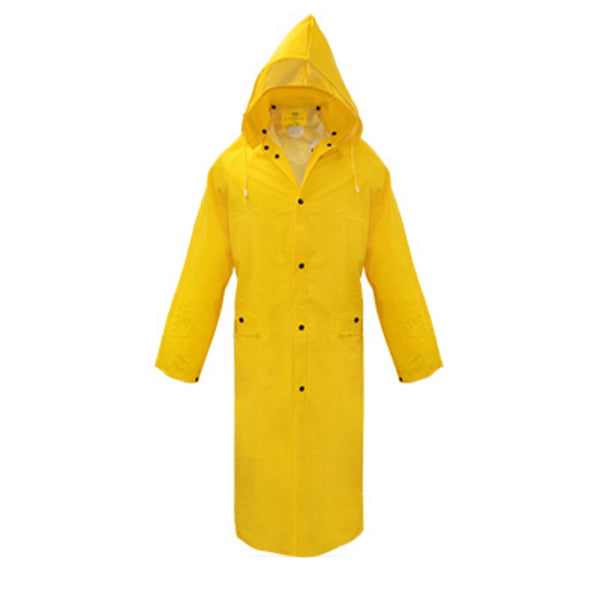 Boss 3PR8000YX Lined PVC Rain Jacket, Extra Large, Yellow