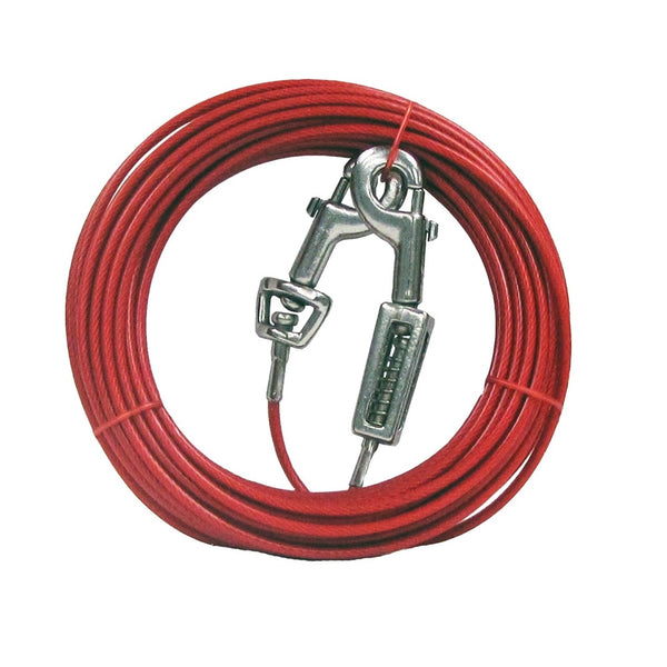 Boss Pet Q3540SPG99 PDQ Tie-Out With Spring, Red
