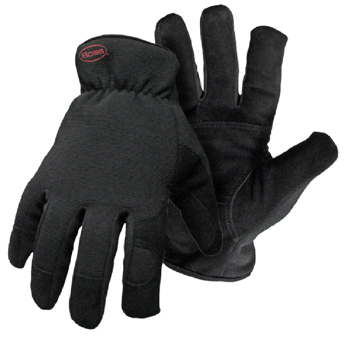 Boss 4143S Insulated Grain Goatskin Palm Gloves, Black, Small