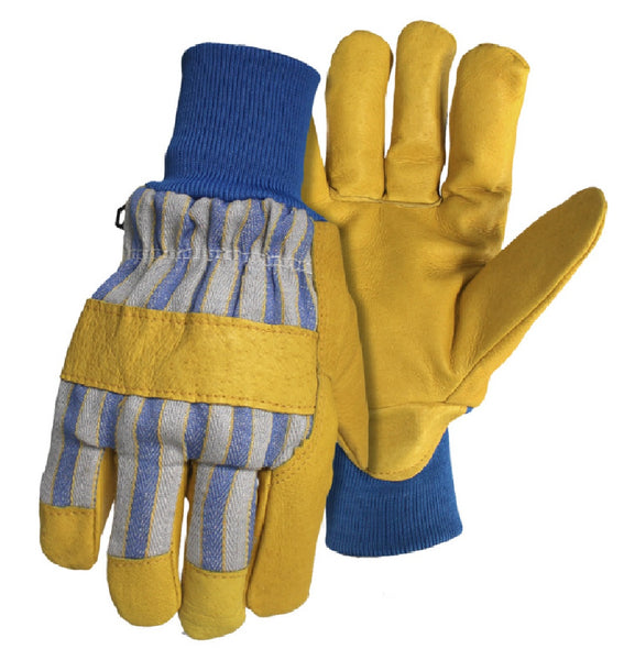 Boss 4341S Poly-Insulated Grain Pigskin Leather Palm Gloves, Small