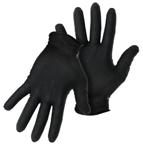 Boss 1UH0088BM Disposal Gloves with Diameter Grip, Black, Medium