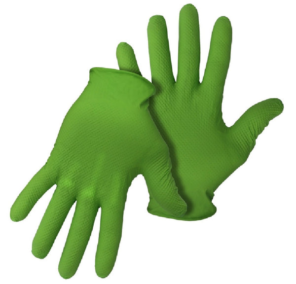 Boss 1UH0066NX Disposable Glove, X-Large, Green