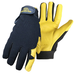 Boss 41872X Harvester Lined Deerskin Palm Gloves, 2XL