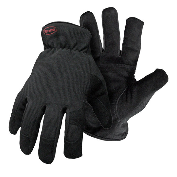 Boss 4143X Split Leather Gloves, Black, XL