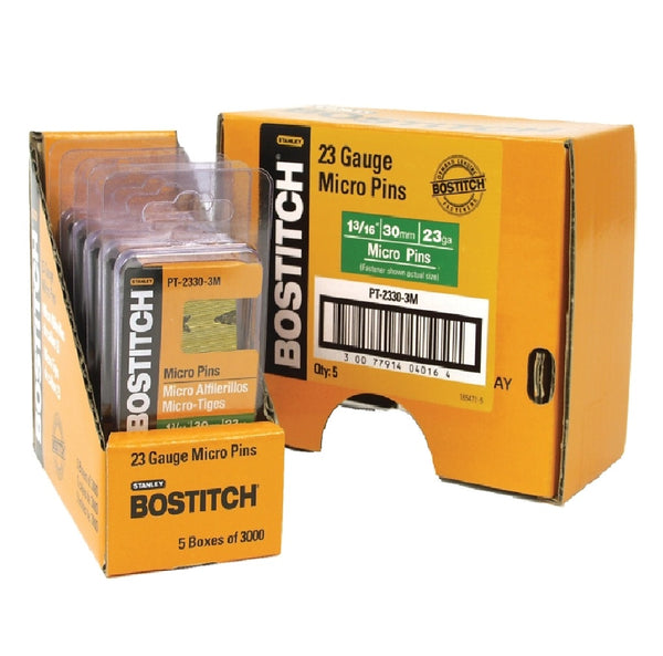 Bostitch PT-2330-3M Paper Strip Pin Nails, Steel