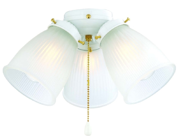 Boston Harbor CF-3FLK-WH Three Turtle Ceiling Fan Light Kit, White