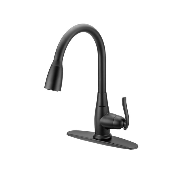 Boston Harbor 1778067 Pull-Down Kitchen Faucet, Matte Black