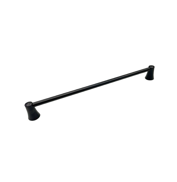 Boston Harbor 8724 Wall Mounting Towel Bar, Matte Black, 24 inches