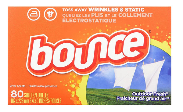 Bounce 80068 Wrinkle and Static Remover, 80 Sheets