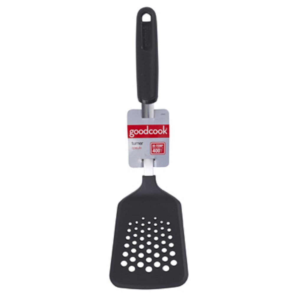 Bradshaw 25693 Good Cook Slotted Nylon Spoon, Black