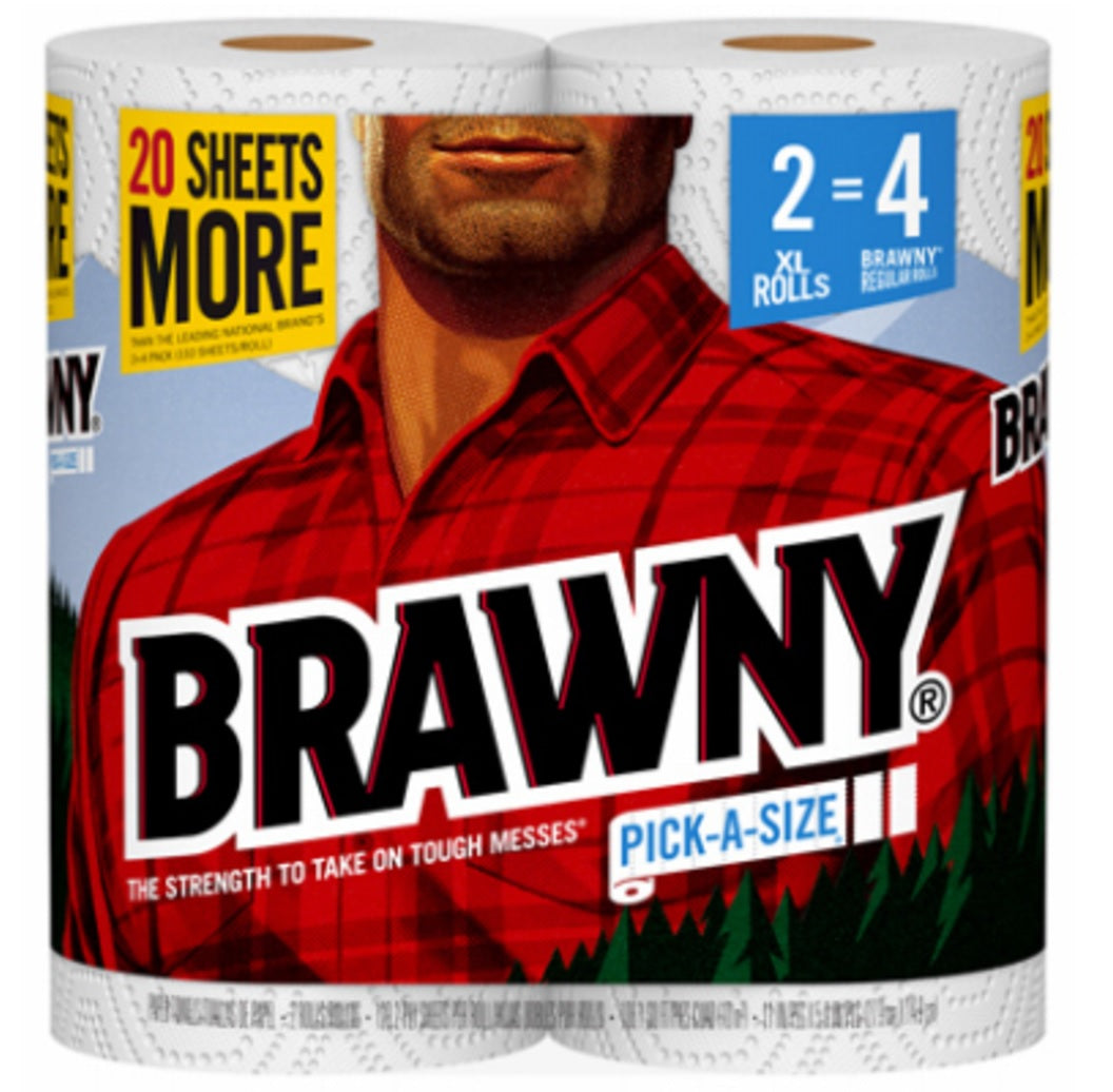 Brawny 44192 Paper Towels, White