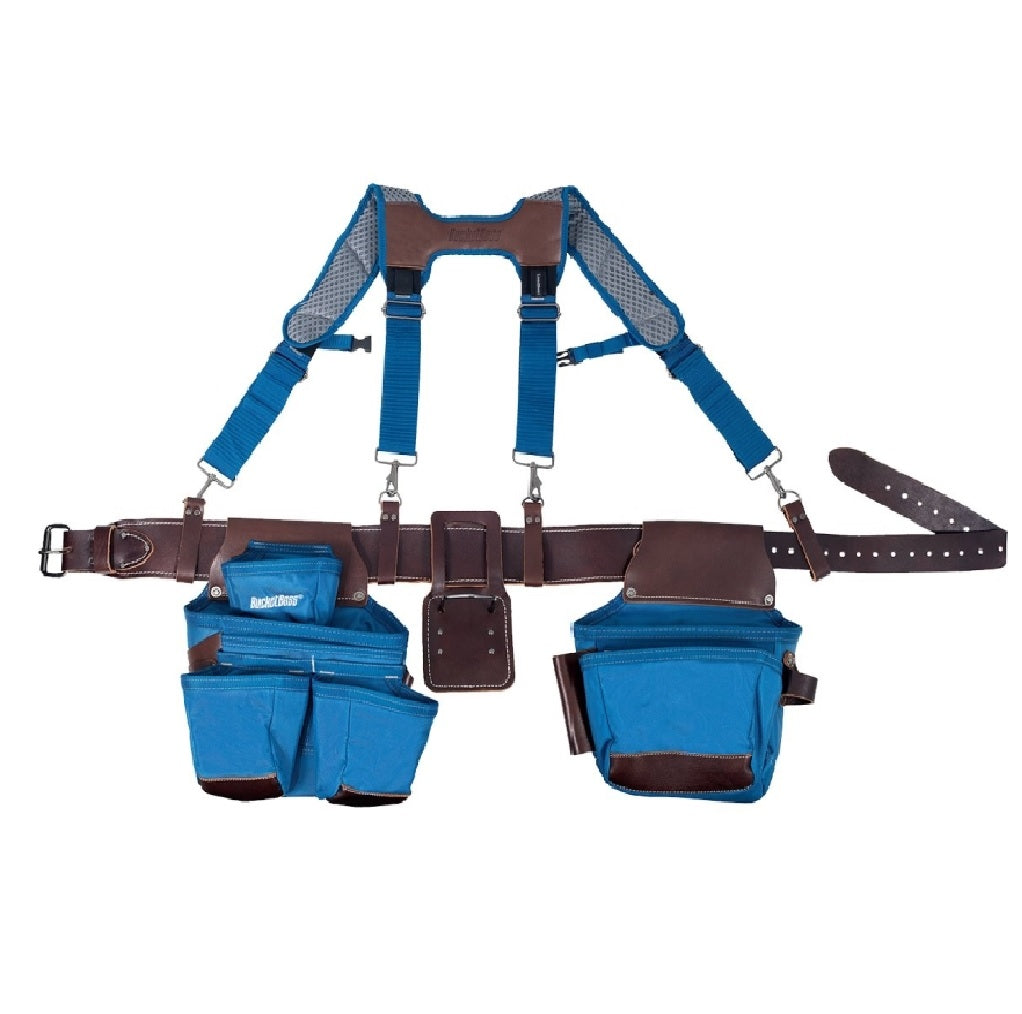 Bucket Boss 55505-RB Hybrid Tool Belt, Leather/Polyester