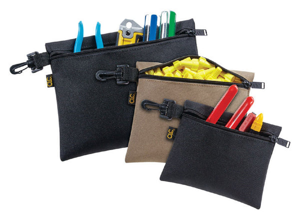 CLC 1100 Polyester Tool Pouch Set, Assorted Color, 3 Piece