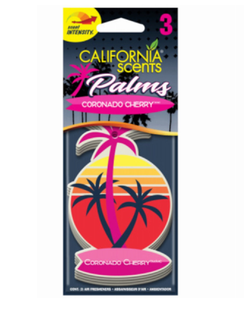 California Scents CPA007-3 Cherry Air Freshner, 3-Pack