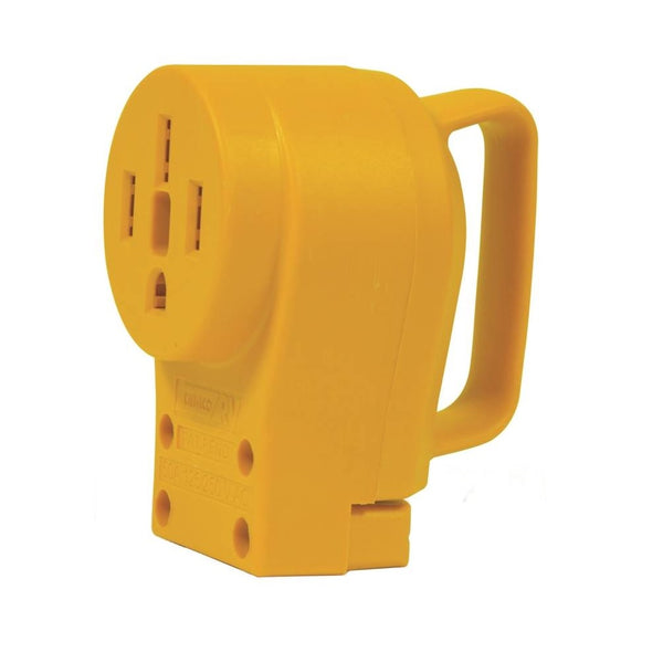 Camco 55353 RV Power Grip Replacement Receptacle, 50A Female