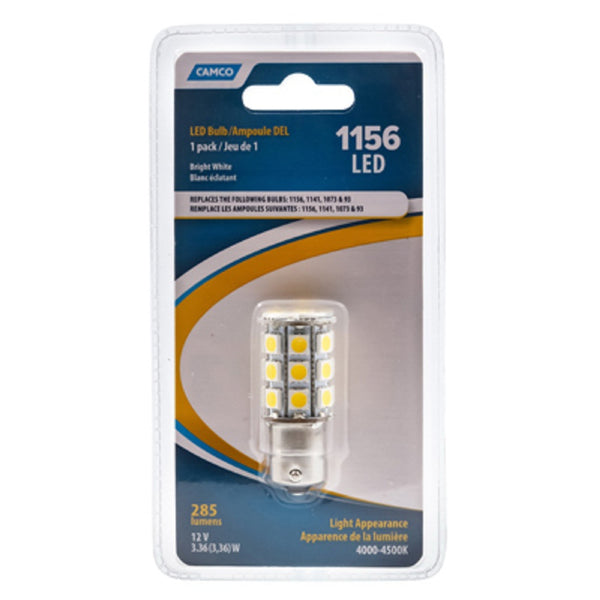 Camco 54605 LED Replacement Bulb, Bright White, 285 Lumens