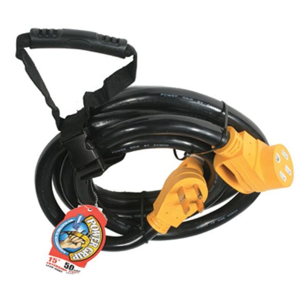 Camco 55194 Power Grip Extension Cord, 50 Amp, 125/250 V, 12500 Watts