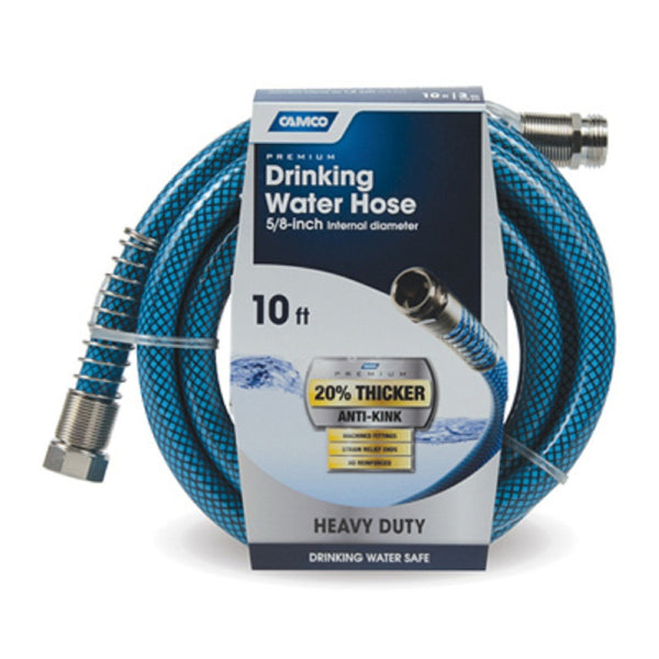 Camco 22823 Premium Drinking Water Hose, 10 Feet, Blue
