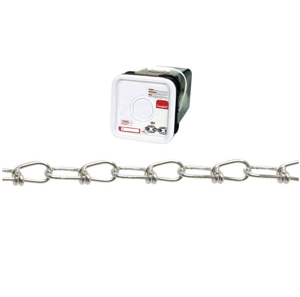 Campbell T0752426N Double Loop Chain, Zinc Plated
