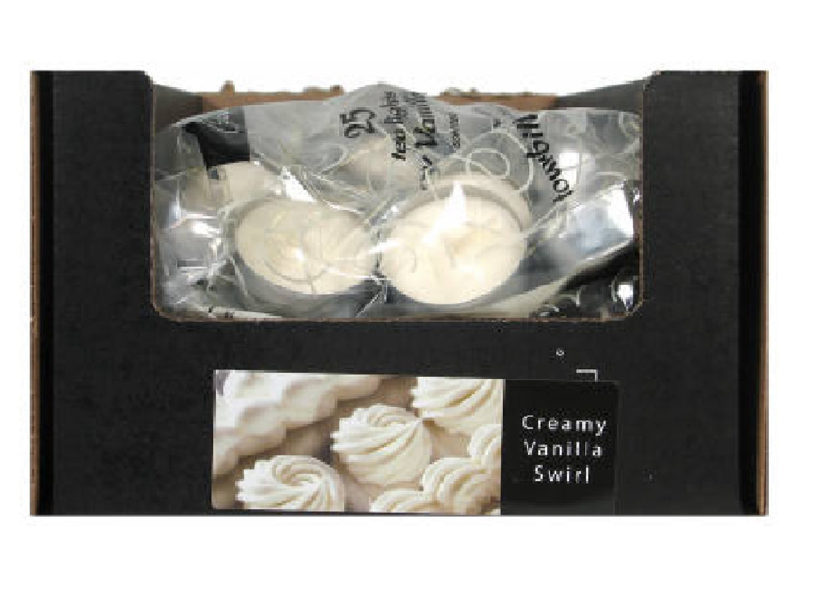 Candle Lite 4533570 Classics Creamy Vanilla Swirl Tealight Candle