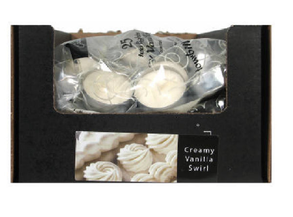 Candle Lite 4533570 Classics Creamy Vanilla Swirl Tealight Candle