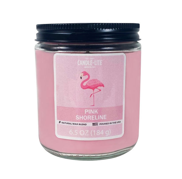 Candle-Lite 46031271 Jar Candle, Pink Shoreline, 6.5 Ounce