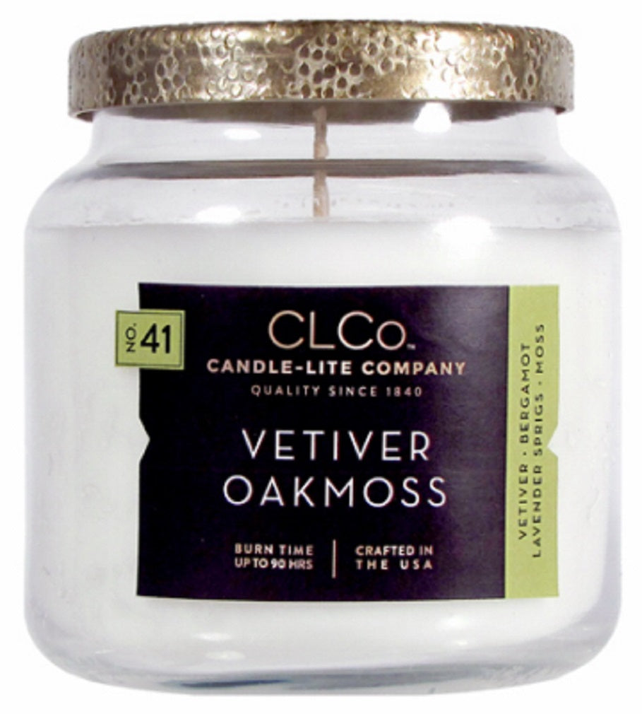 Candle Lite 4274168 Vetiver Oak Moss Candle, 14 OZ
