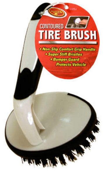 Carrand 93027 Contoured Car Tire Brush