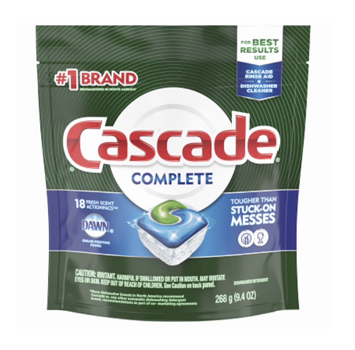 Cascade 86030 Complete Dishwasher Detergent, Fresh Scent