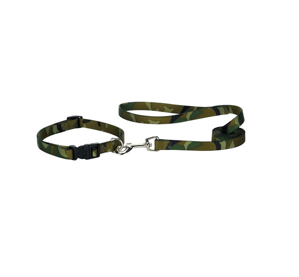 Casual Canine ZA6751 66 43 Dog Lead, Camo Green, 6 ft L