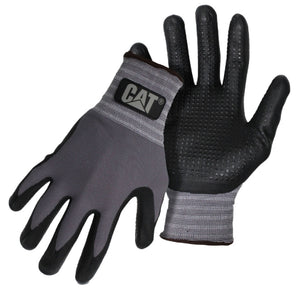 Cat CAT017419L Dipped And Dotted Nitrile Coated Palm Gloves
